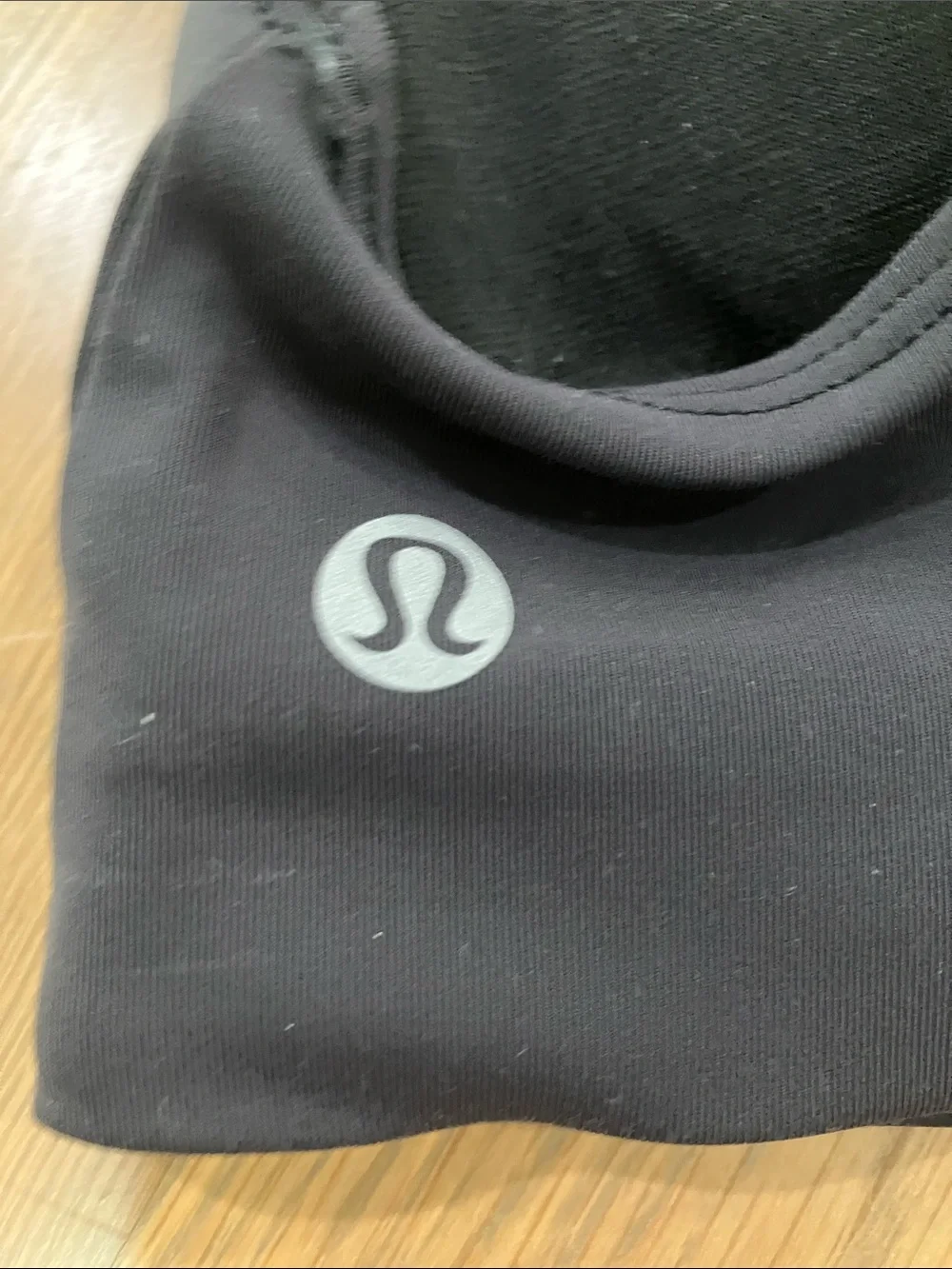Lululemon Women's Black Orange Tough Train High-Neck Sports Bra